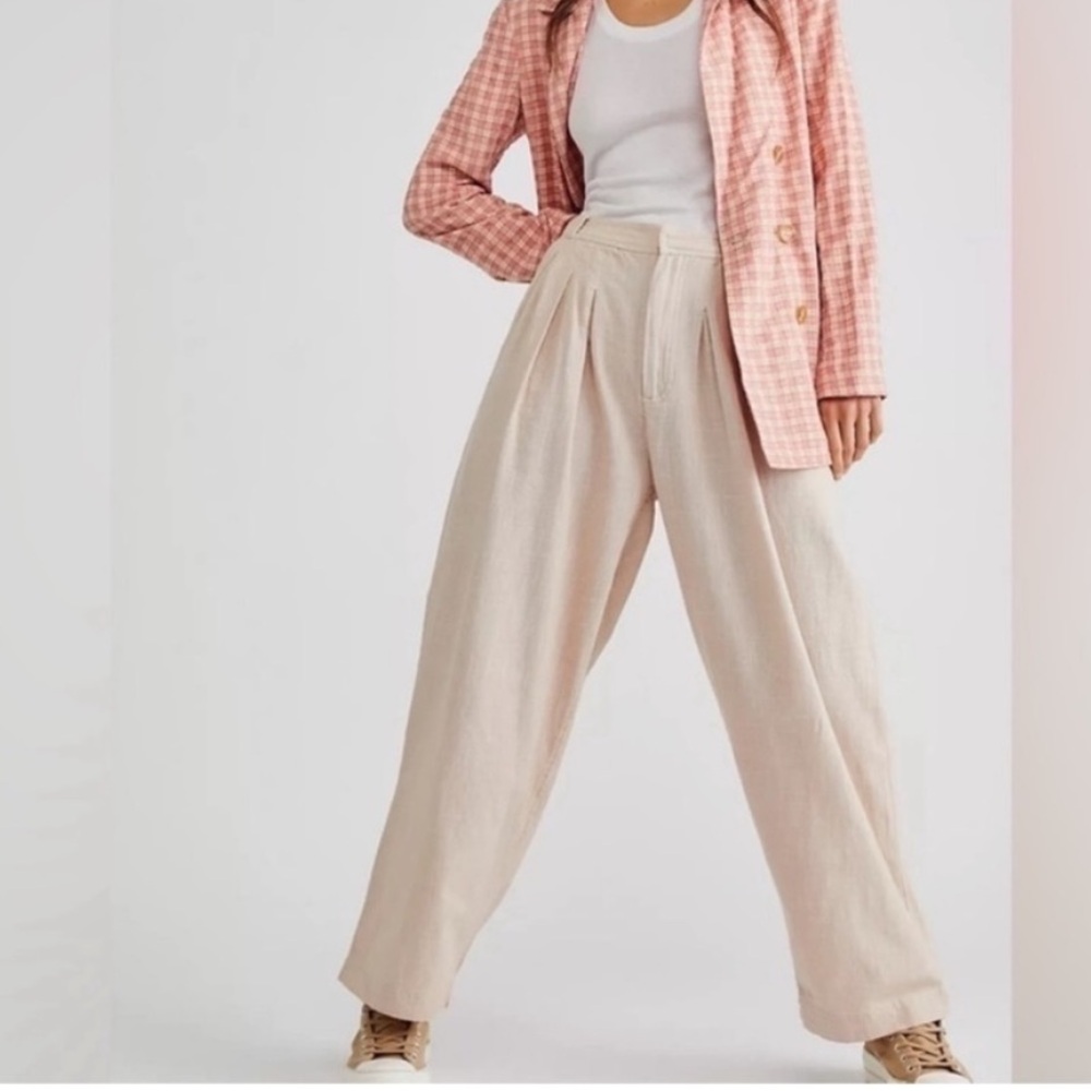 Free People Lotta Love Pleated Trousers